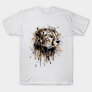 cheetah hand drawn T-Shirt